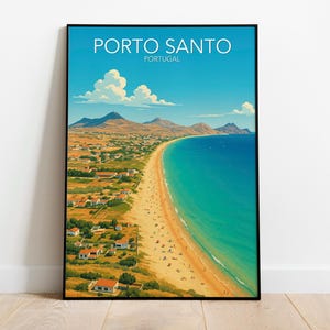 Porto Santo - Lámina artística / Póster moderno / Impresión / Disponible en tamaños: A5, A4, A3, Descarga digital