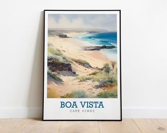 Cape Verde - Watercolour Art Print | Modern Poster | Print | Available in many sizes or Digital Download