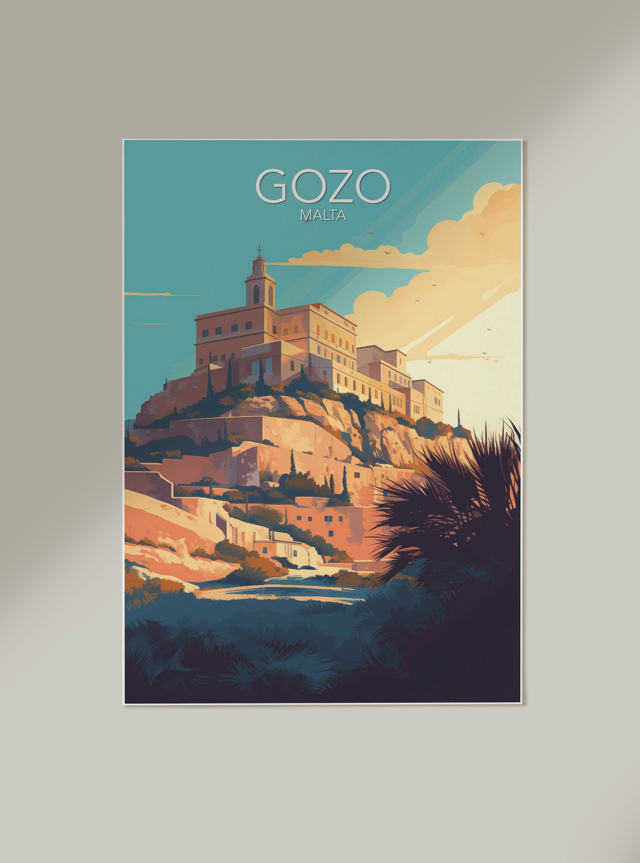 Gozo Art Print | Modern Poster | Print | Available in Many Sizes or ...