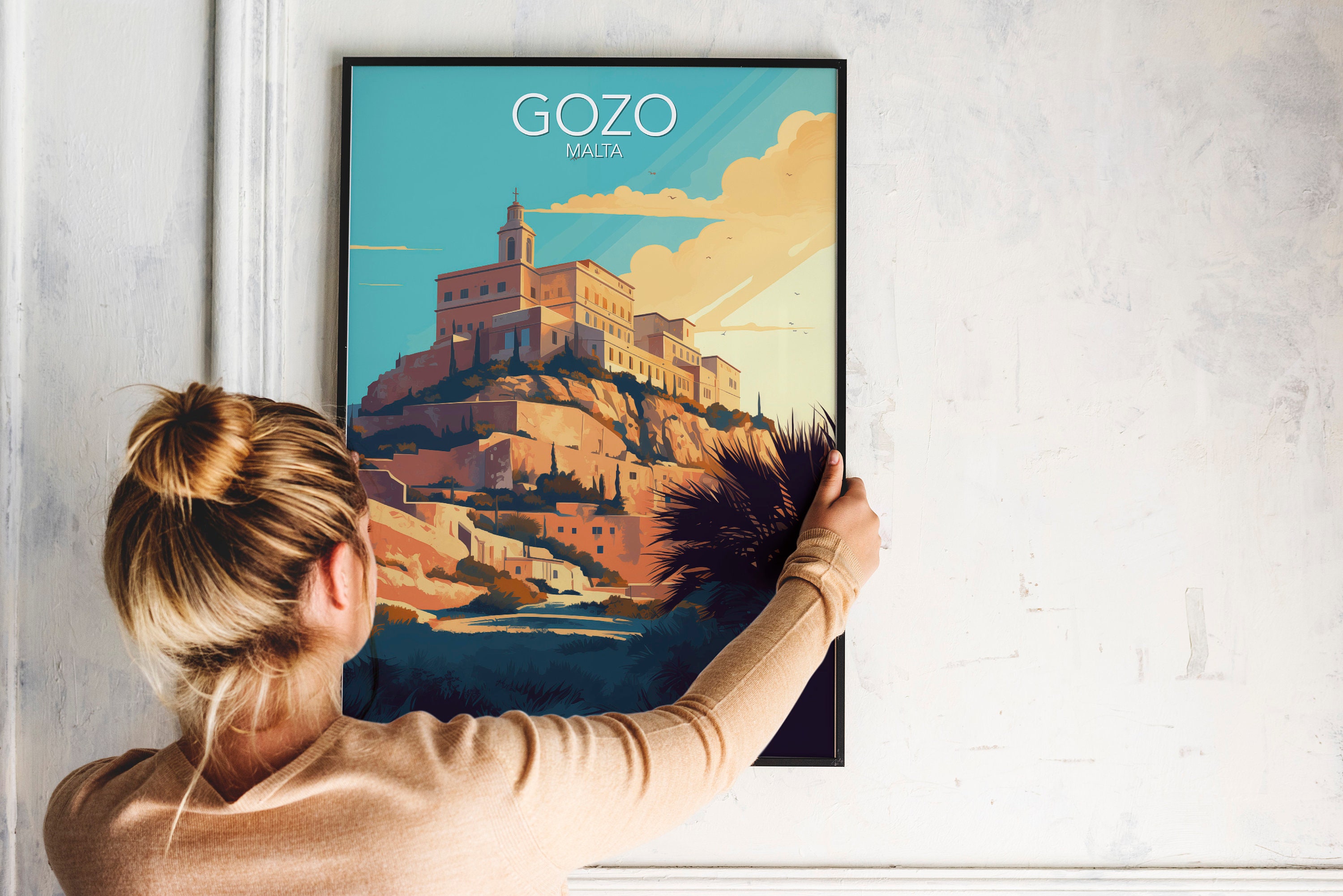 Gozo Art Print | Modern Poster | Print | Available in Many Sizes or ...