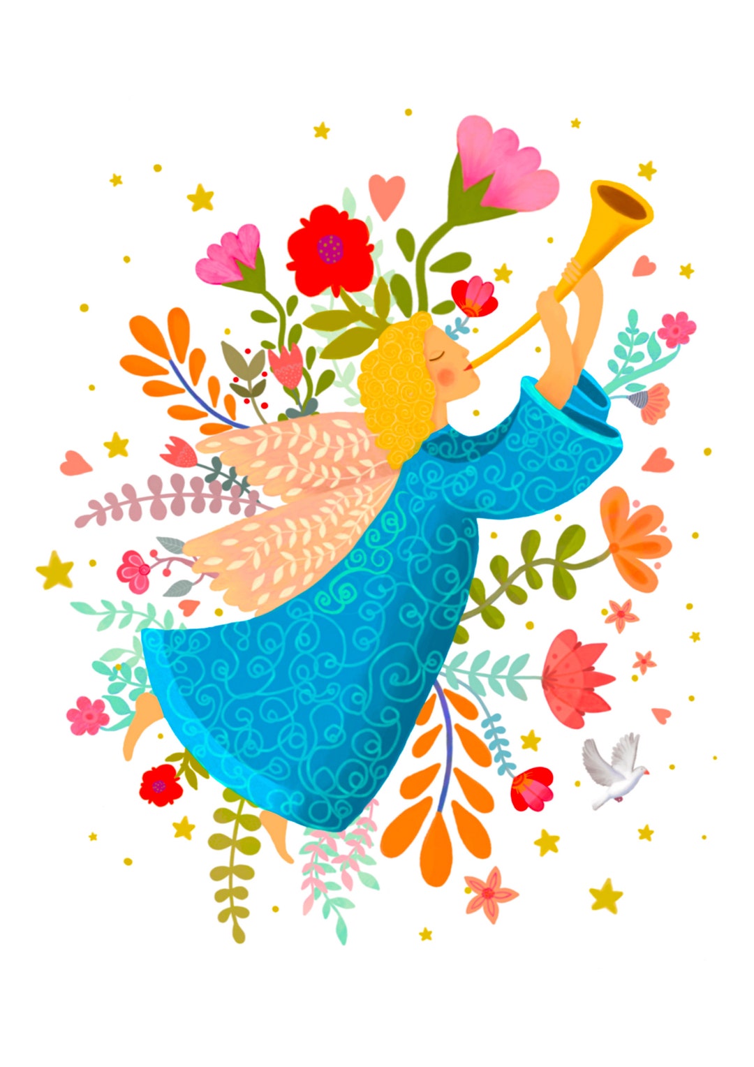 Angel Printable Wall Art Nursery Wall Art Bedroom Wall Etsy