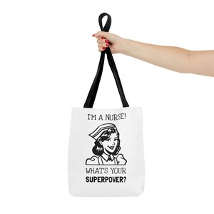 I&#39;M A NURSE Tote Bag, Tote Bag For Nurses, Nurse Bag