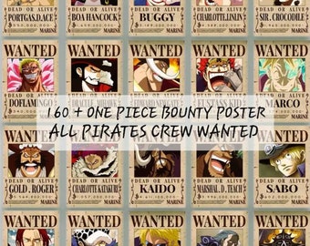 one piece shanks crew bounty