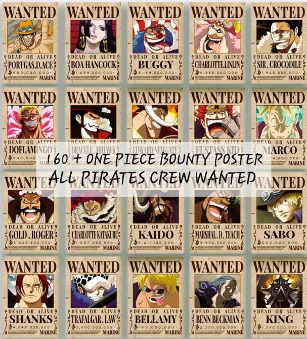 Monkey D Luffy - One Piece Wanted Poster | Op Multiverse | Rolled Posters  8X11, 12X 18 | Mugiwara No Ichimi | Straw Hat Pirate Crew