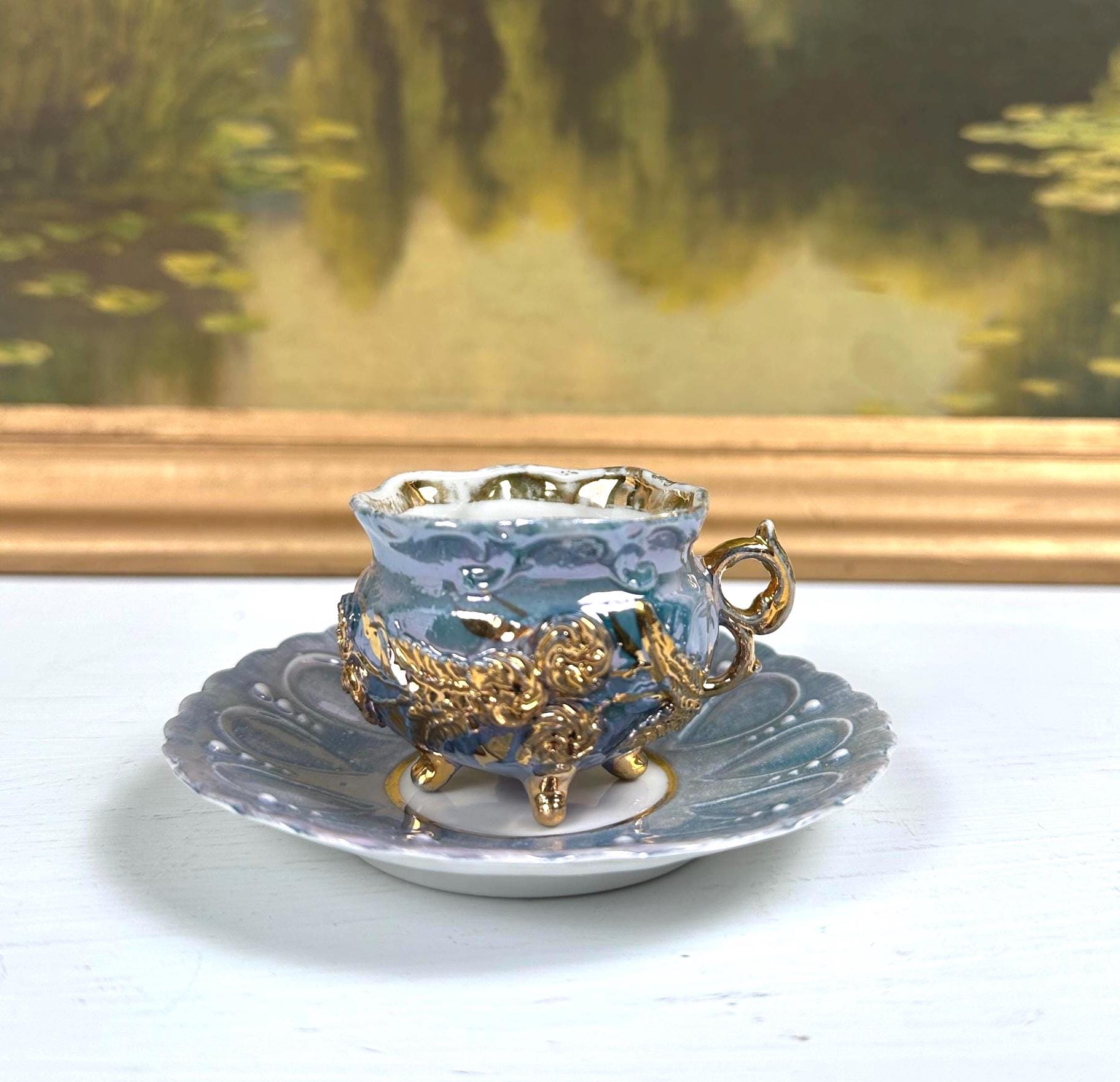 藍流し釉彩ミニティーセット Amazon.com: ZXXHNNAIH Tea Set Retro Creative Afternoon Tea