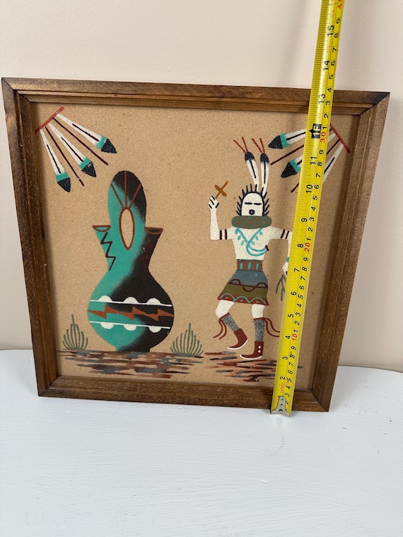ナバホ族　Fred Hayes Navajo Sandpaintings 砂絵 Fred Hayes Navajo Sand painting Signed Framed | eBay