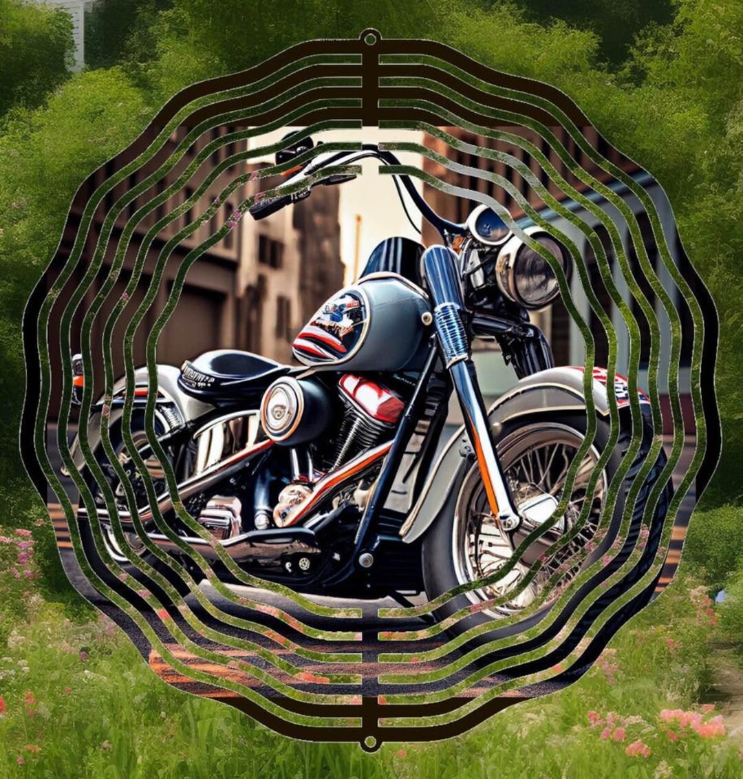 Buy Harley Davidson Motorcycle Wind Spinner Online in India - Etsy