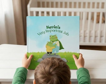 Personalized Big Brother Book – Custom Name Sibling Gift – You Have a Very Important Job – New Baby Announcement – Toddler Keepsake Story