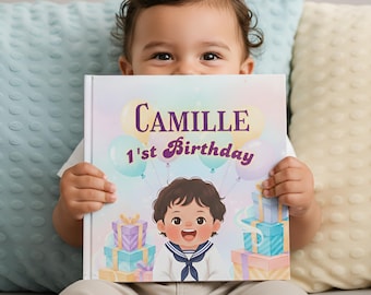 Personalized 1st Birthday Book • Name Baby Book • First Birthday Gift • Keepsake Storybook • Toddler Birthday • Baby Boy/Girl Gift