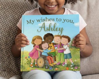 Personalized My Wishes for You Book – Name Encouragement Story – Inspirational Children Keepsake – Kids Birthday Gift – Positive Affirmation