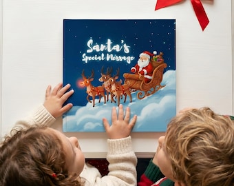 Personalized Santa Book – Santa’s Special Message Custom Name Story – Christmas Gift for Kids – Magical Holiday Keepsake – Letter from Santa