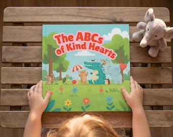 Personalized ABC Book for Kids • Kindness Alphabet Book • Custom Name Story • Toddler Learning Book • Social-Emotional ABCs • Girl Boy Gift