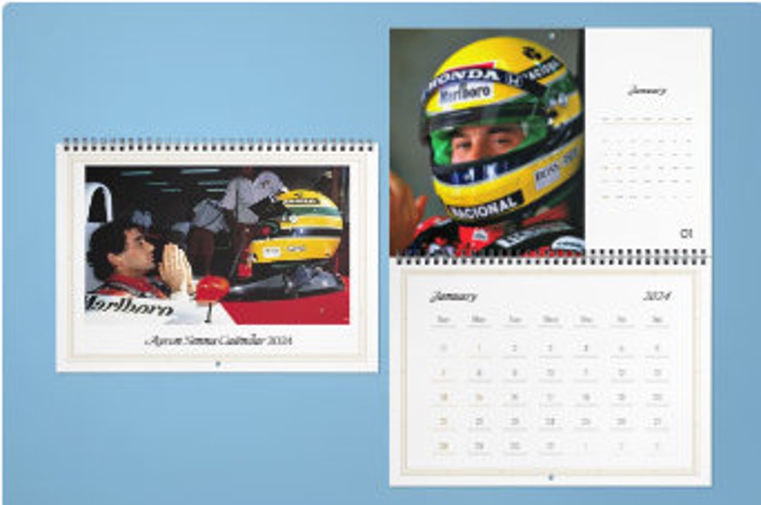 Ayrton Senna 2025 Calendar Ayrton Senna 2025 Tribute Etsy Canada