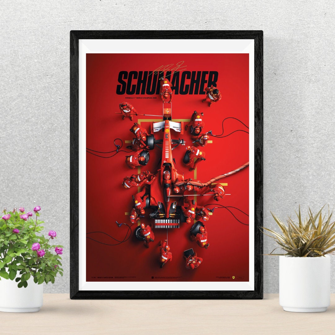 Michael Schumacher Poster Ferrari Tribute Poster Michael - Etsy