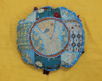 Meditation cushion cover, Handmade Cover, Throw Sofa, Home Decor, Cotton Patchwork, Sofa Sham Decor, Beautiful Handmade Product For Decor