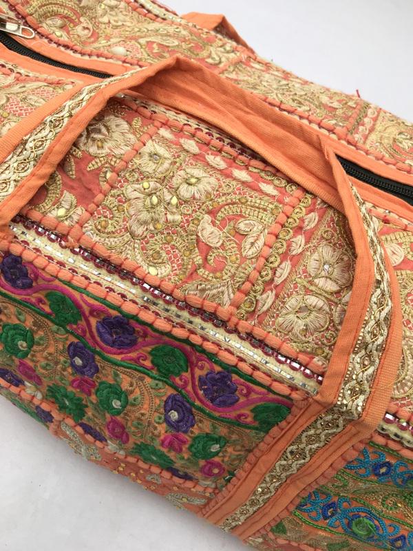 Thread Purses Large Colorful Thread Word Handbags Vintage Khambadiya Duffel Bag - Etsy