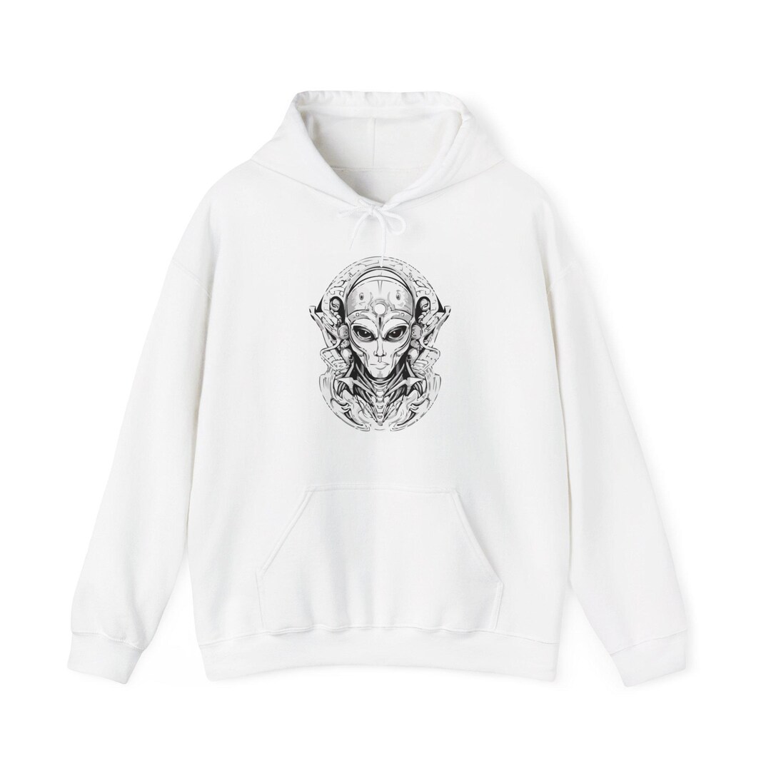 Alien Hooded Sweatshirt - Etsy
