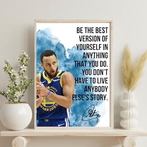 Stephen Curry,  Basketball Wall Art, Basketball Poster, NBA , PlayToWin,  Printable poster, Basketball Legend, Motivational Quote,Sports Art