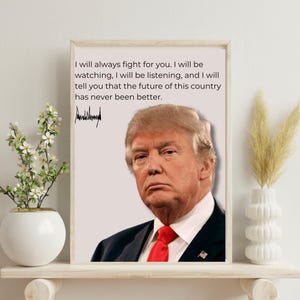 Donald Trump Poster, President Donald Trump, Make America Great Again, Trump Supporter, USA Election 2024, Election Banner,MAGA, TrumpWon