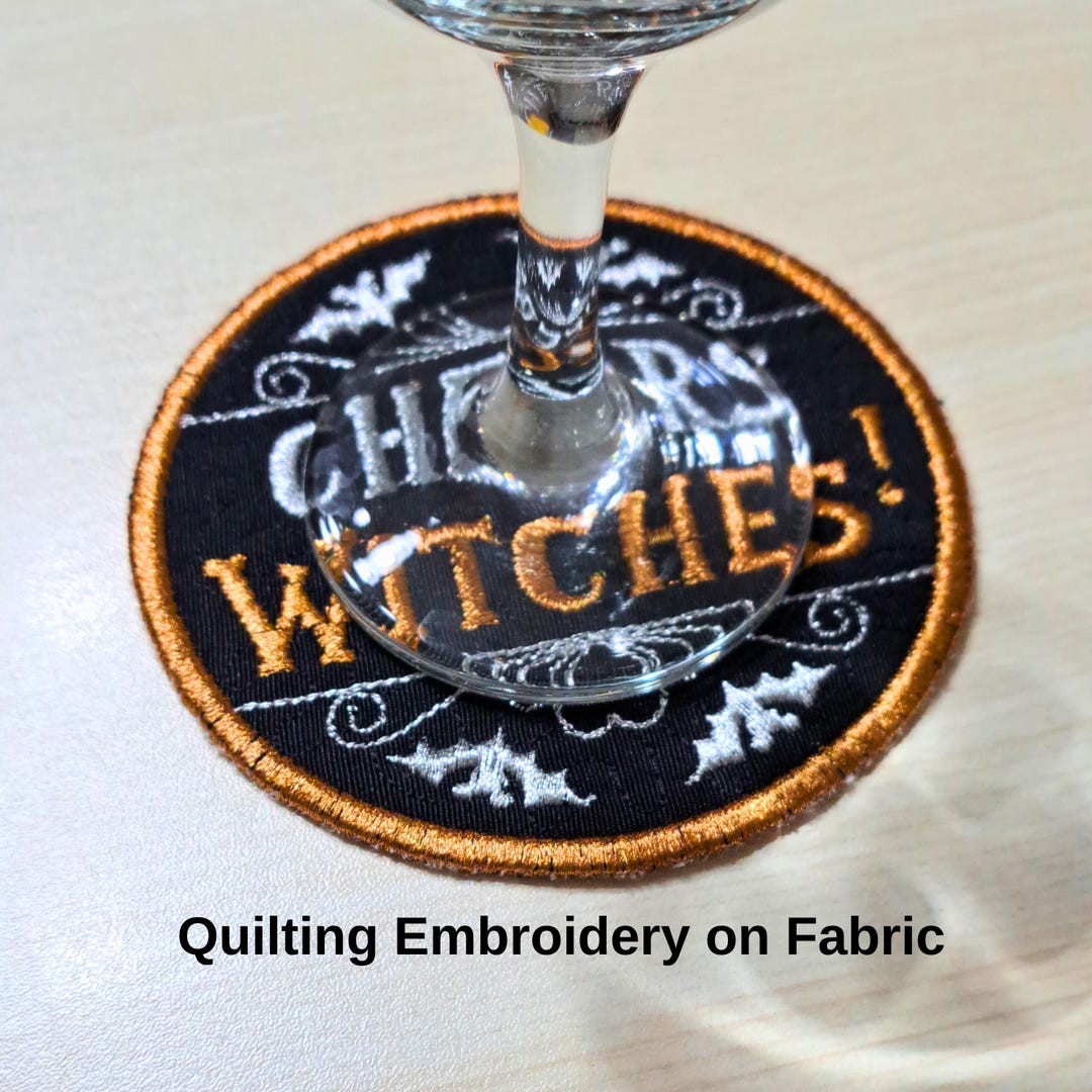Halloween Quilting Coaster ITH in the Hoop Machine Embroidery Designs ...
