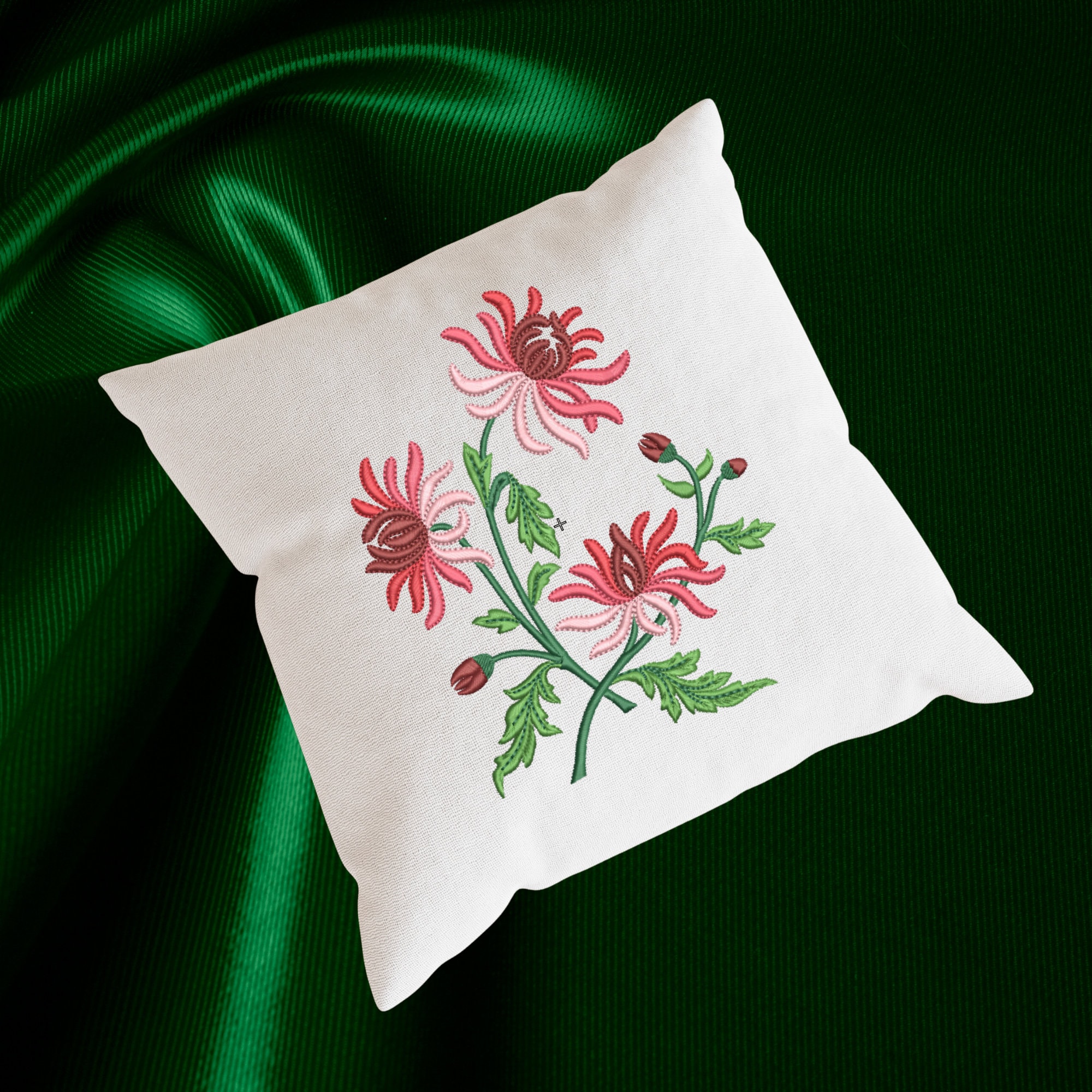 Chrysanthemum Flower Machine Embroidery Design File 5 Size Patterns for