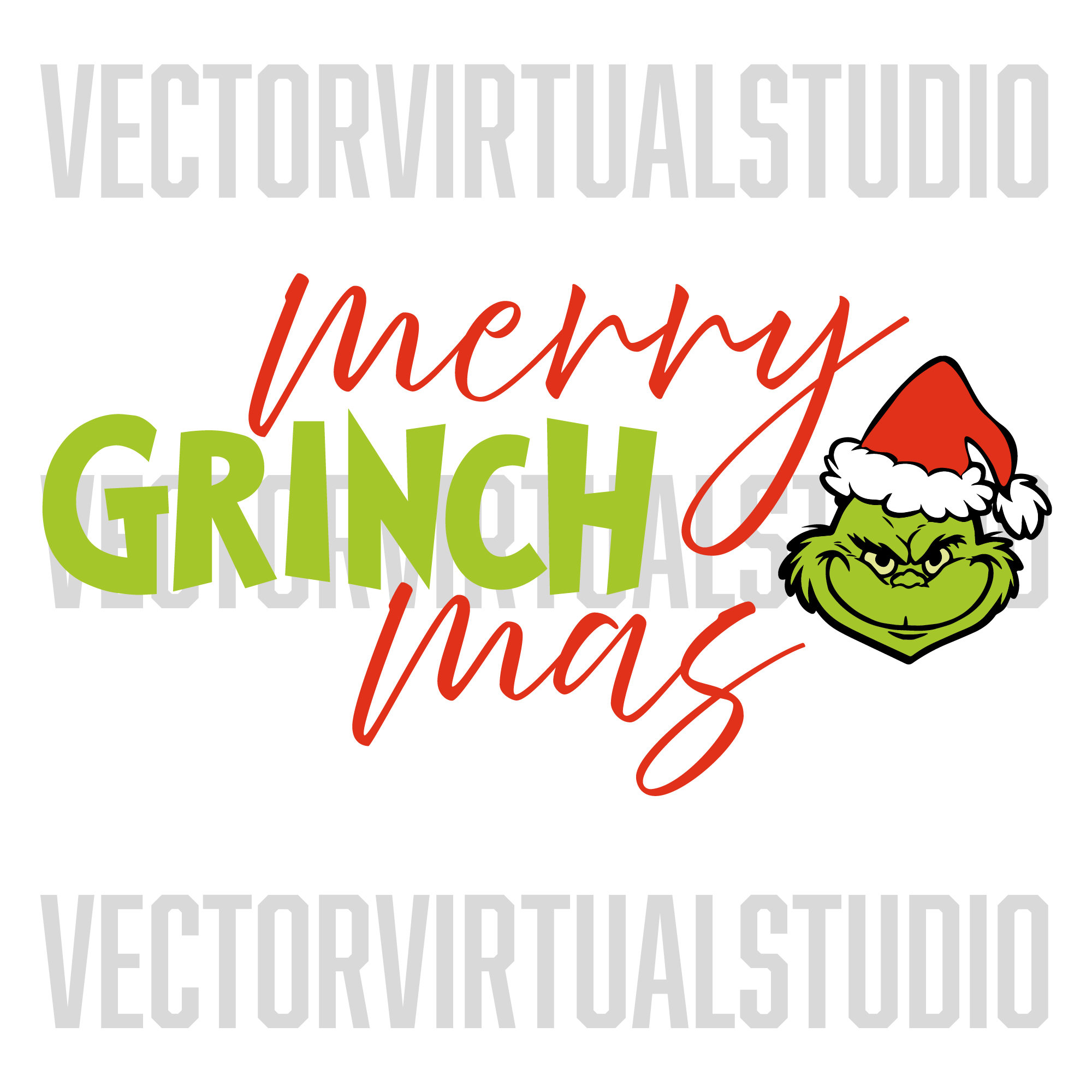 Merry Grinchmas Svg, Chirstmas Svg, Grinchmas Svg, Grinch Svg