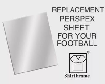 Perspex Replacement  ONLY 600x798 for signed  Football shirt Frame
