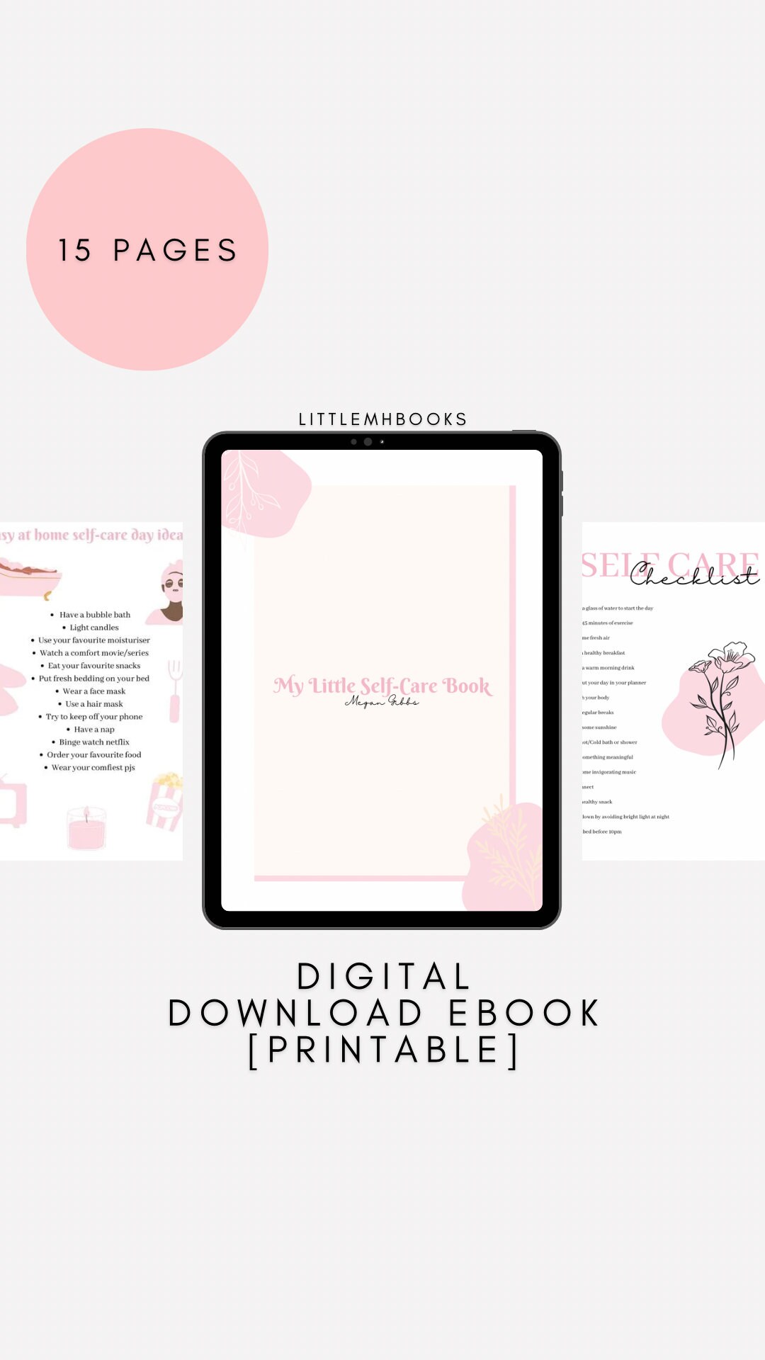 My Little Self-care E-book, Self-care Tips, Self-care Planner Checklist ...