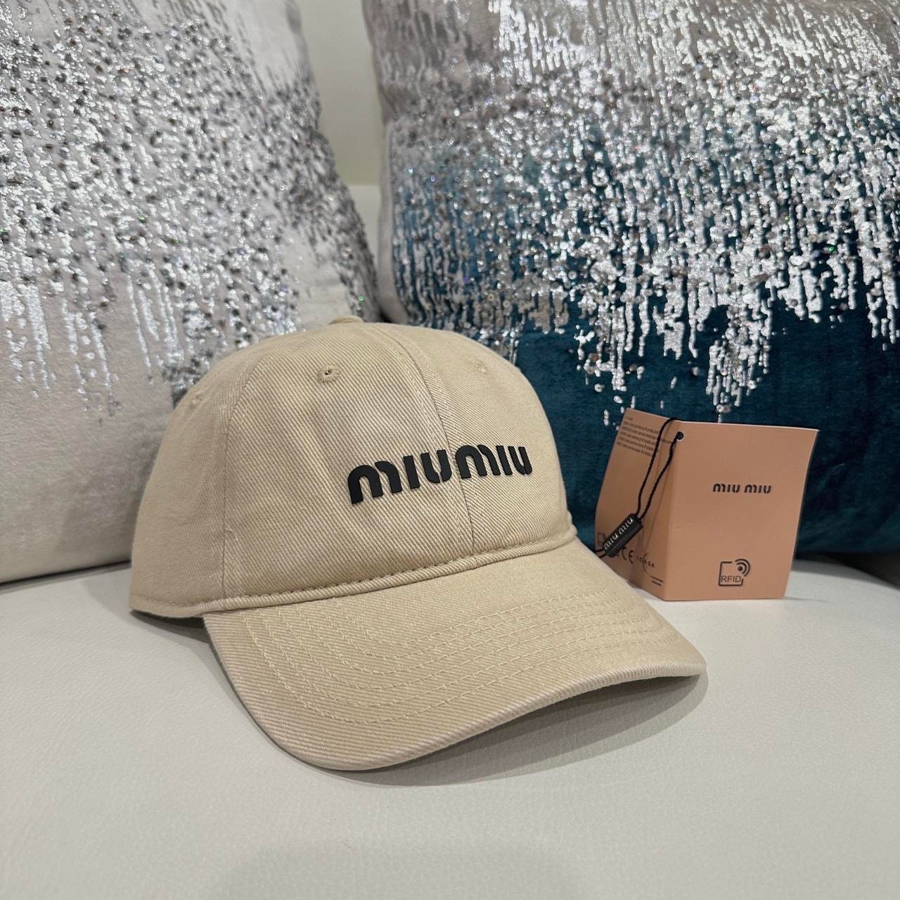Miumiu Logo Cotton Hat 211745