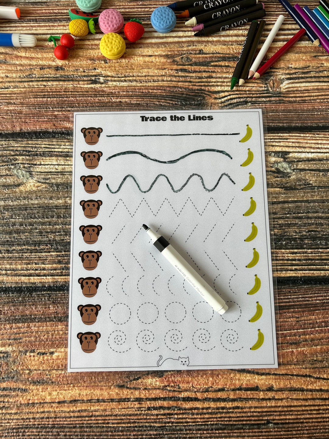 Tracing Activity, Fine Motor Skills, Homeschool Classroom Activity