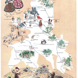 Vintage School Poster France Cards - Champagne Region - Wall Decoration Poster A3+ (32 x 45 cm).