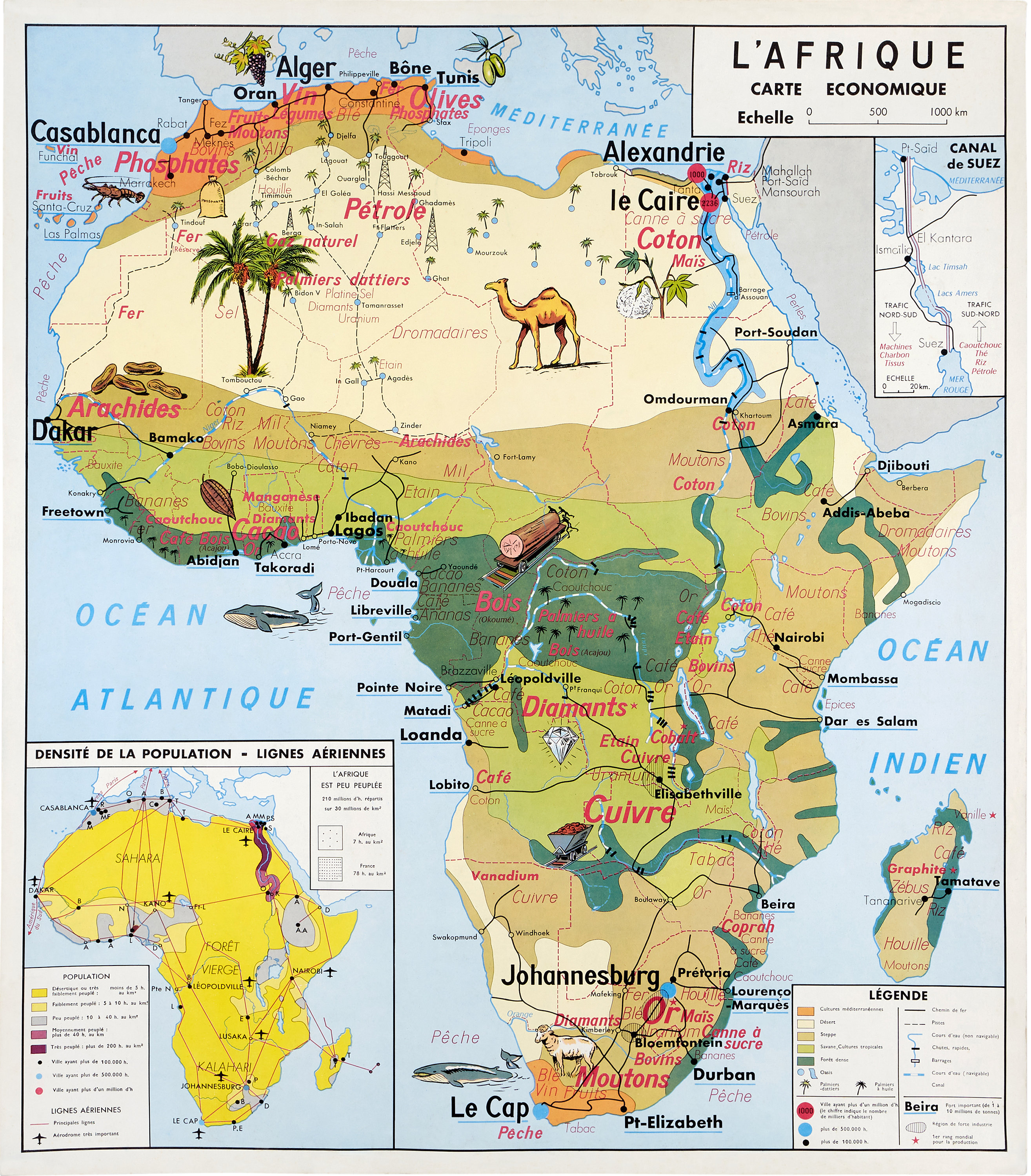 African Map Key Africa Map Physical With A Key
