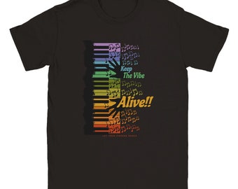 Pianist t-shirt, piano teacher gift, &quot;Keep the vibe alive&quot; piano note, pianist gift, the pianist gift, Jazz piano, t-shit shirt tee t shirt.