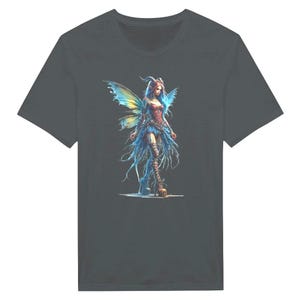 T-shirt belle fée magique, T-shirt graphique effrayant et mignon, haut de costume d'Halloween Fairy Vibes | Mode d'automne | Fête d'Halloween O