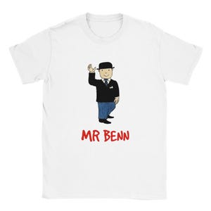 Mr. Benn T-Shirt – Vintage British Cartoon Tee, Retro Cartoon Gift for Collectors