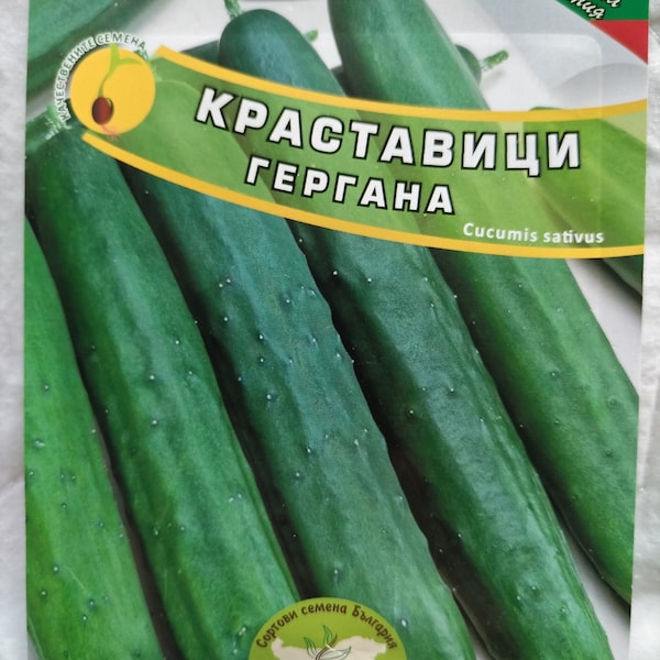 Bulgarian Cucumber Seeds - Gergana (2g) – Early Variety, Sweet & Productive!