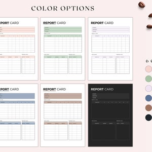 Printable Homeschool Report Card Template: A4 A5 Letter Sizes (digital ...