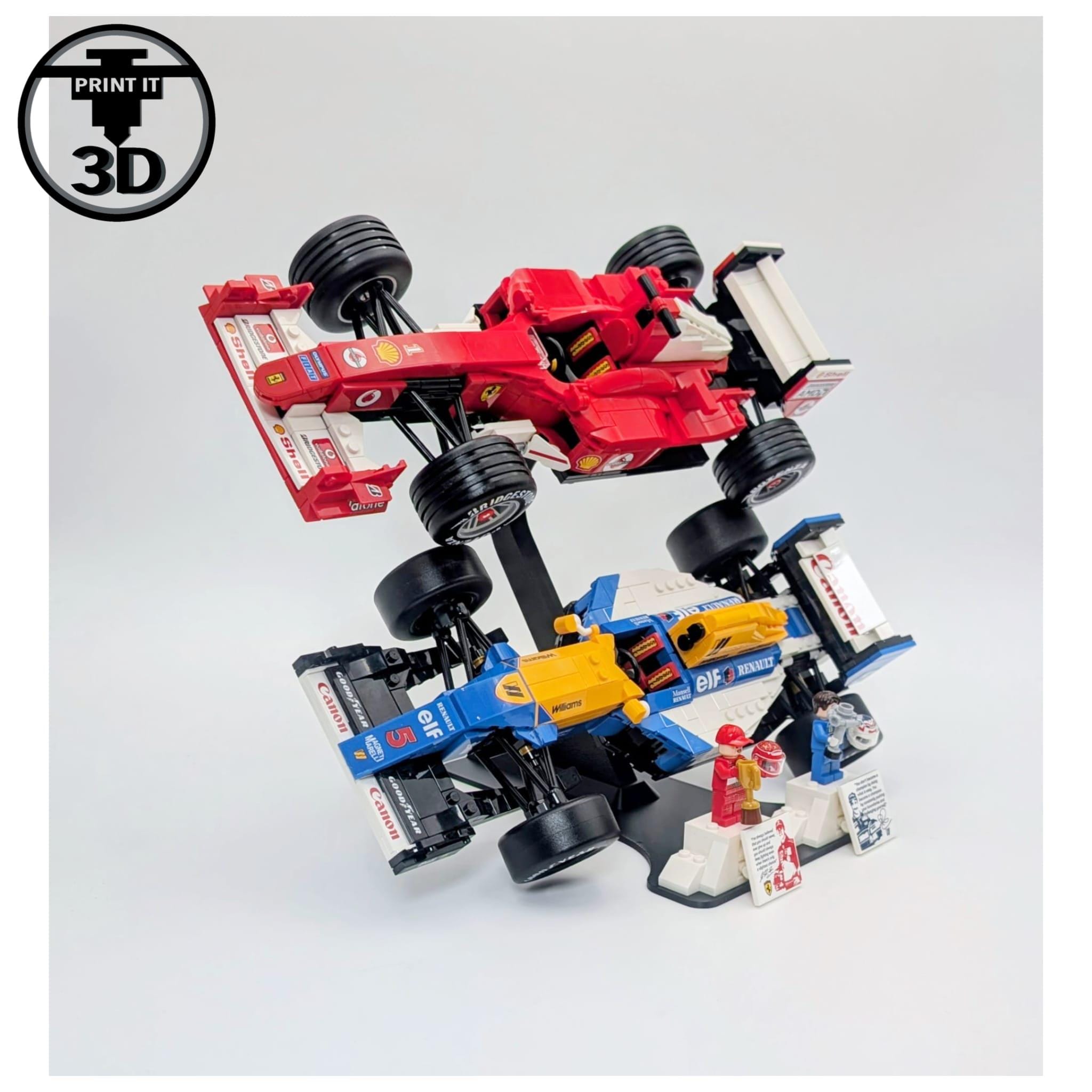 2 Tier 45 Degree Display Stand LEGO F1 Icons 10330 Ayrton Senna