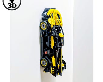 Vertical Wall Mount Bracket for Lego Technic 42151 & 42162 Bugatti Bolide