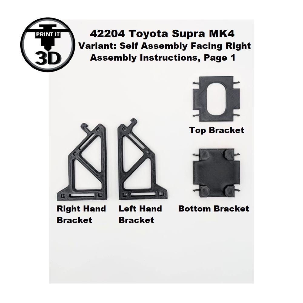 Angled Display Stand LEGO Technic 42204 Toyota Supra MK4 - Etsy