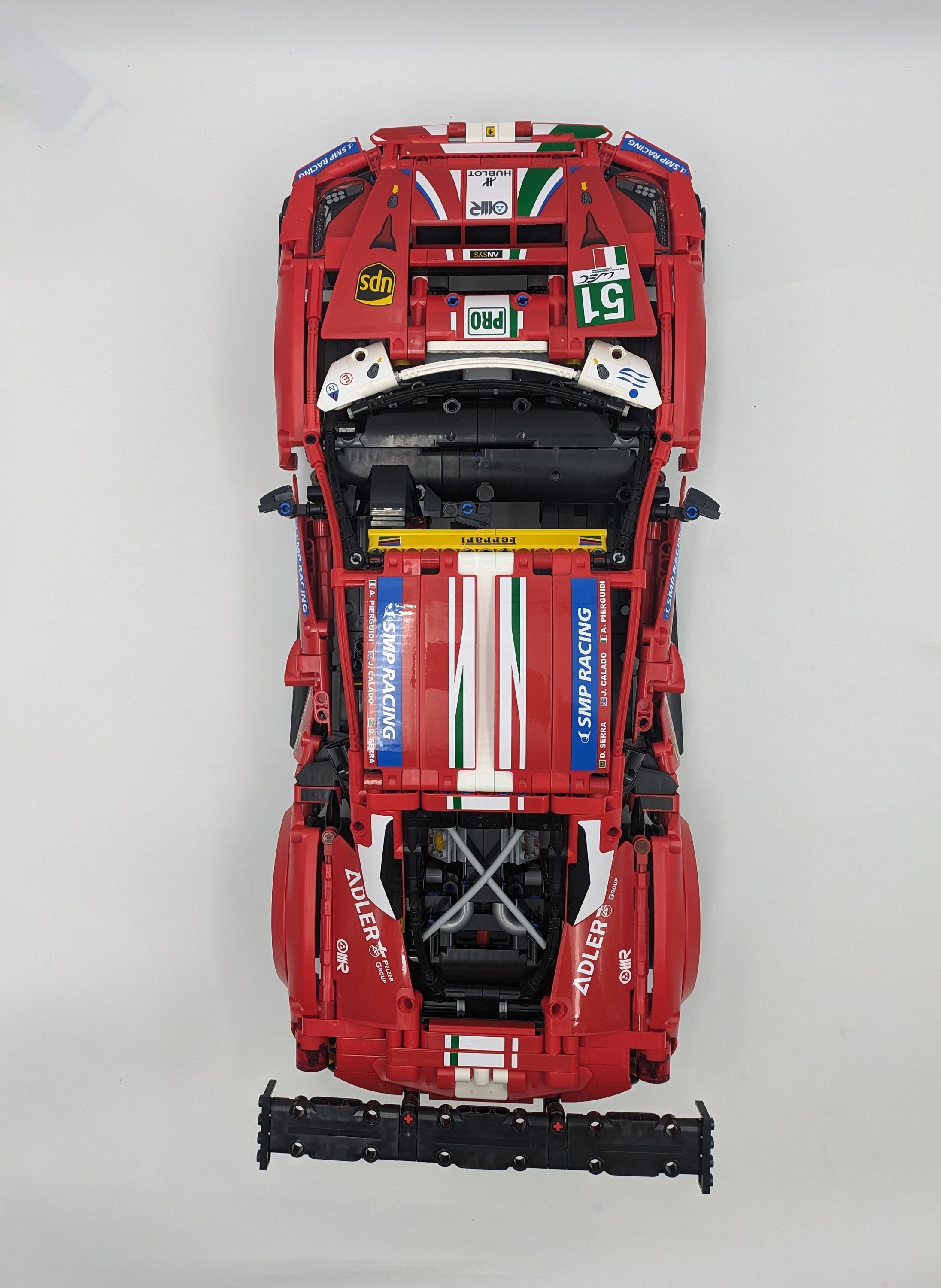 Horizontal/Vertical Wall Mount Bracket for LEGO Technic 42125 Ferrari 488 GTE