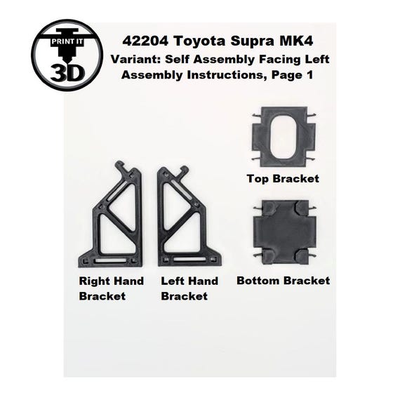 きよらページ 4点 Angled Display Stand LEGO Technic 42204 Toyota