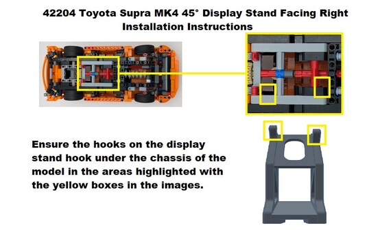 Angled Display Stand LEGO Technic 42204 Toyota Supra MK4 - Etsy