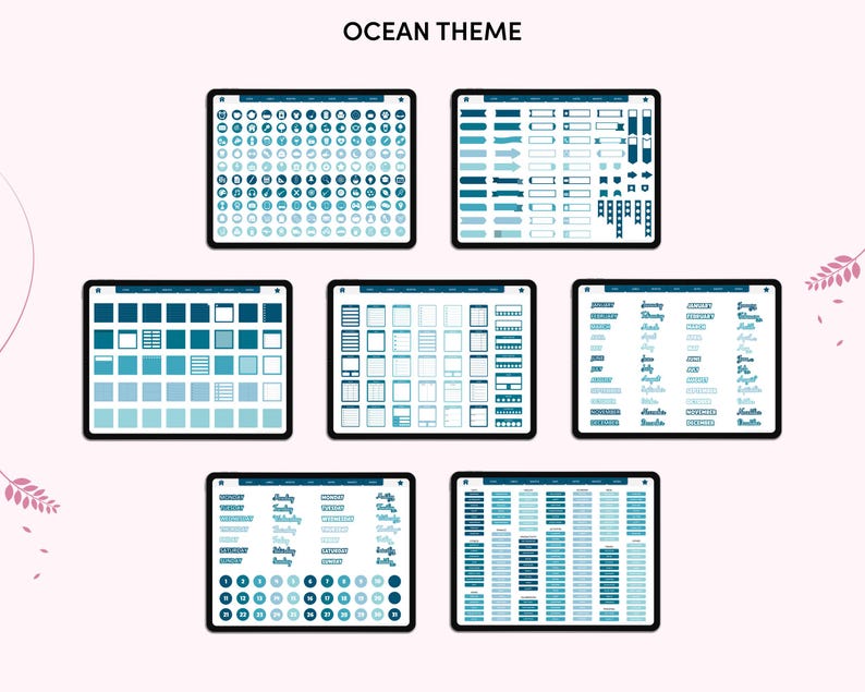 25,000+ Digital Planner Stickers, GoodNotes Sticker Book, iPad Stickers, Journal & Productivity Sticker Bundle, PNG Stickers Pack image 10