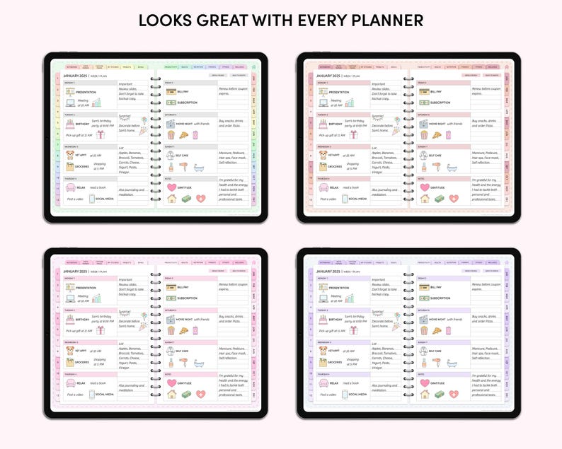 Everyday Digital Stickers, Digital Planner Stickers, Cute Daily Life Stickers, GoodNotes Stickers, iPad Stickers, Precropped PNG Stickers image 8
