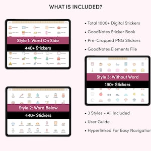 Everyday Digital Stickers, Digital Planner Stickers, Cute Daily Life Stickers, GoodNotes Stickers, iPad Stickers, Precropped PNG Stickers image 2