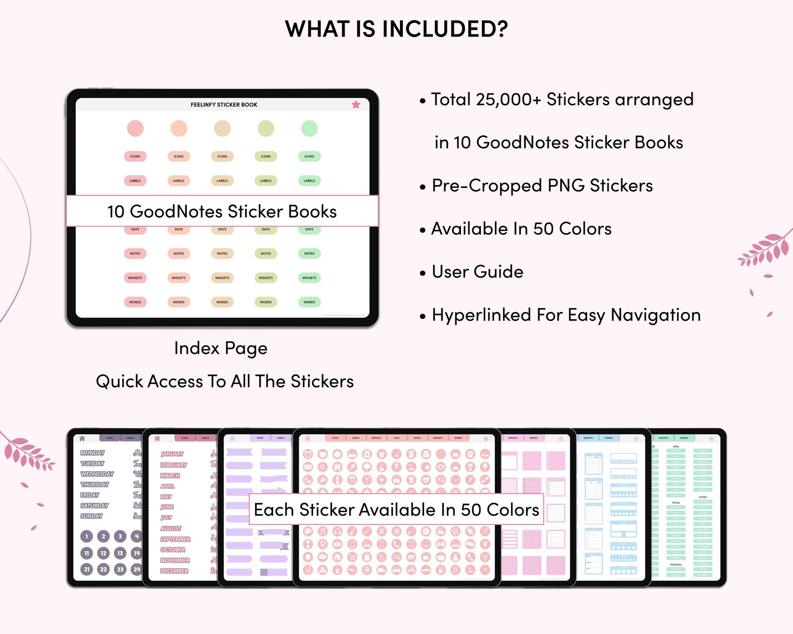 25,000+ Digital Planner Stickers, Goodnotes Sticker Book, iPad Stickers ...
