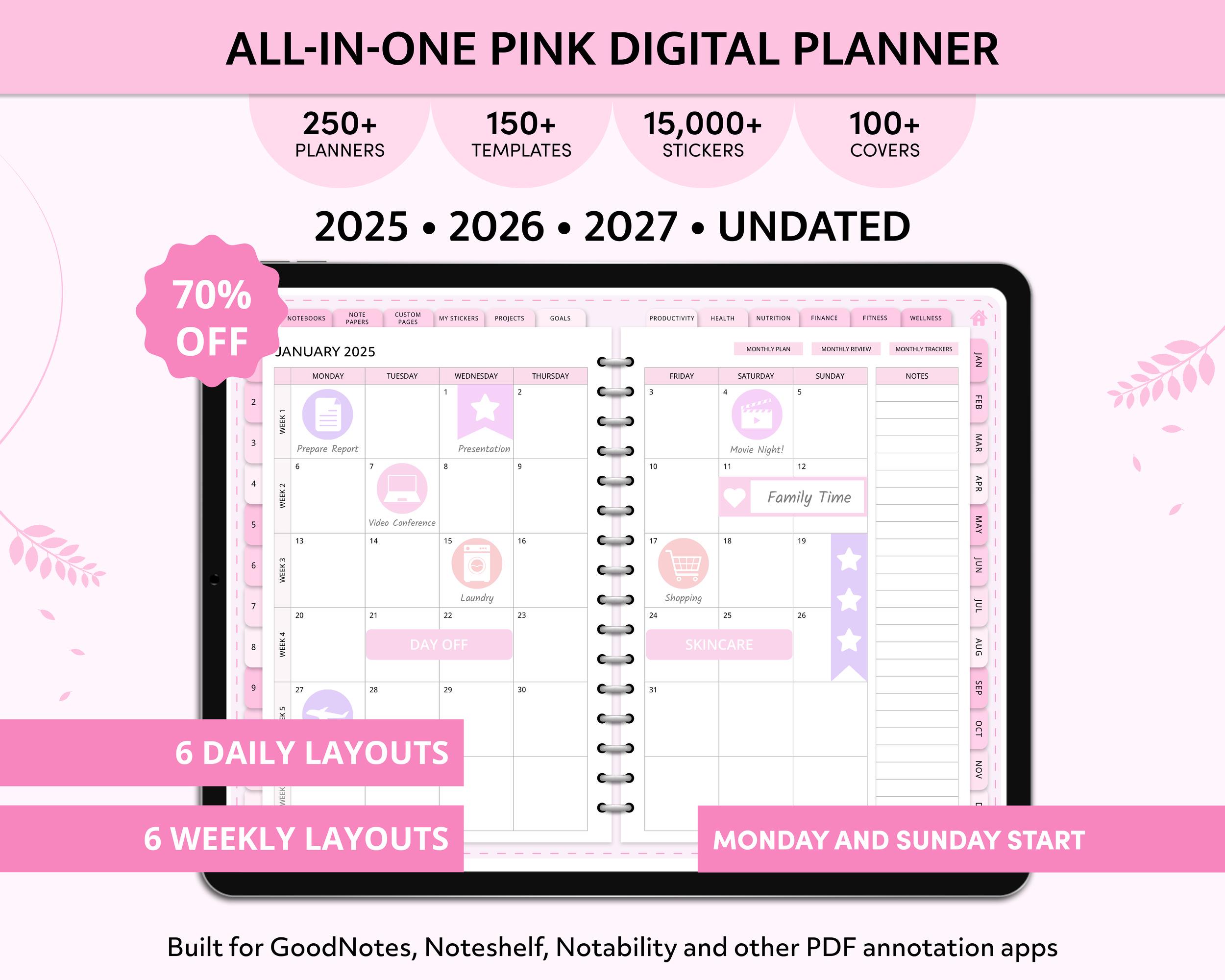 2025 Kawaii Planner - Etsy