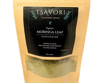Polvo de hoja de moringa (orgánico)