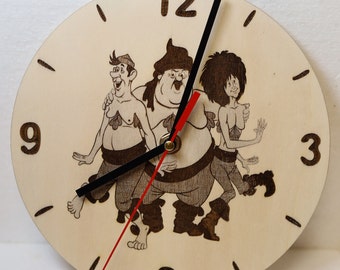 Die lustige Wanduhr aus Holz - Ein echter Hingucker für dein Zuhause!